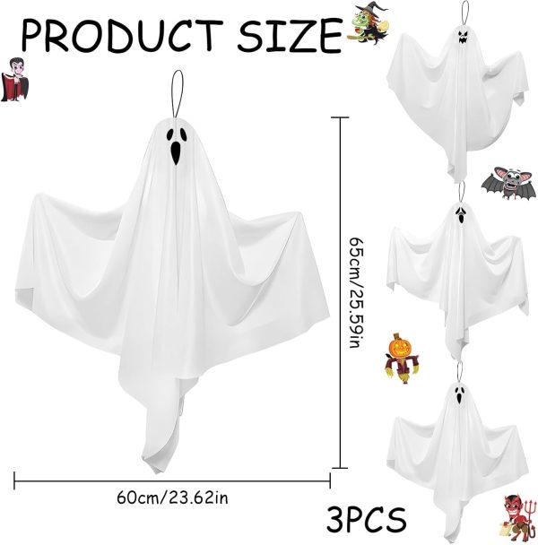 3-Pack Glow in the Dark Hanging Ghosts