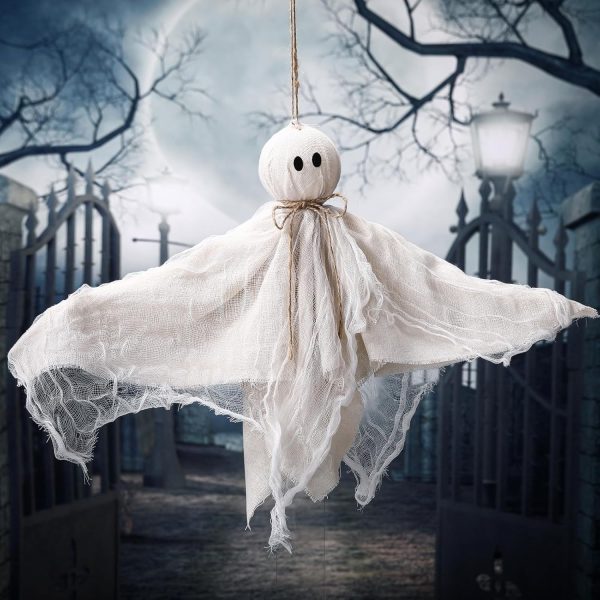 4pcs 27.6-inch Primitive Style Flying Ghosts, for Front Yard Porch