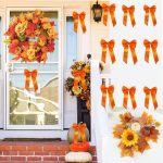 Fall Harvest Wreath, Multiple Pumpkins, Berries, Maple Leaves, Can Pair with Candle