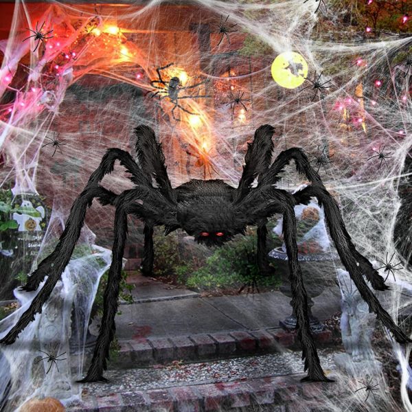 2m Giant Spider, with Large Spider Web & 20 Mini Spiders, Outdoor Party