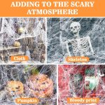 930 sq ft Spider Web, 60 Fake Spiders, Super Stretchy